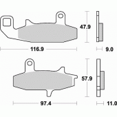 Гальмівні колодки Braking 709SM1