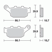 Гальмівні колодки Braking 711SM1