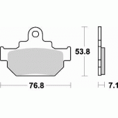 Гальмівні колодки Braking 817SM1