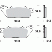 Тормозные колодки задние Braking 942CM56