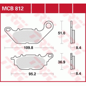 Тормозные колодки LUCAS MCB812