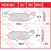 Тормозные колодки LUCAS MCB681SV