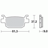 Гальмівні колодки Braking 908SM1