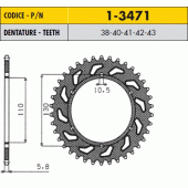 Зірка задня Sunstar 1-3471-42