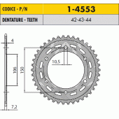 Зірка задня Sunstar 1-4553-42