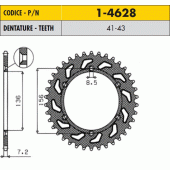 Зірка задня Sunstar 1-4628-41