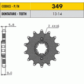 Звезда передняя Sunstar 34913