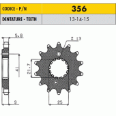 Звезда передняя Sunstar 35615