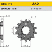 Звезда передняя Sunstar 36214