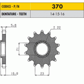 Звезда передняя Sunstar 37016