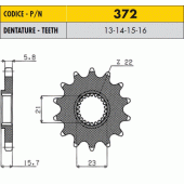 Звезда передняя Sunstar 37215