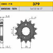 Звезда передняя Sunstar 37915