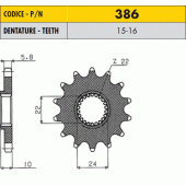 Звезда передняя Sunstar 38616