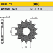 Зірка передня Sunstar 38814