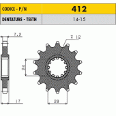 Звезда передняя Sunstar 41215