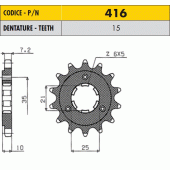 Зірка передня Sunstar 41615