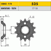 Зірка передня Sunstar 52517