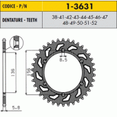 Зірка задня Sunstar 1-3631-50