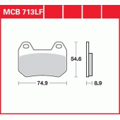 Гальмівні колодки LUCAS MCB713