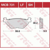Гальмівні колодки LUCAS MCB731