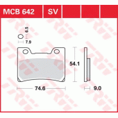 Гальмівні колодки LUCAS MCB642SV Р