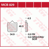 Гальмівні колодки LUCAS MCB829SV