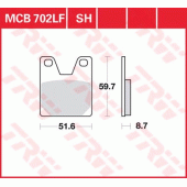 Гальмівні колодки LUCAS MCB702