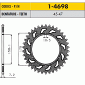 Зірка задня Sunstar 1-4698-45