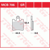 Гальмівні колодки LUCAS MCB706SV