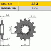 Зірка передня Sunstar 41315