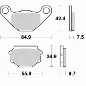 Гальмівні колодки Braking 743SM1