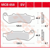 Гальмівні колодки LUCAS MCB658