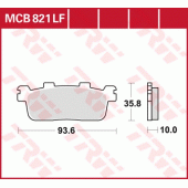Тормозные колодки LUCAS MCB821