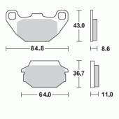 Гальмівні колодки Braking 869SM1
