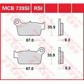Гальмівні колодки LUCAS MCB739RSI