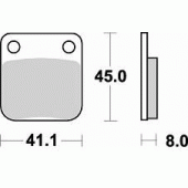 Гальмівні колодки Braking 703CM44