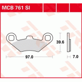 Гальмівні колодки LUCAS MCB761SI