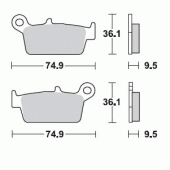 Гальмівні колодки Braking 701CM44