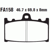 Гальмівні колодки EBC FA158