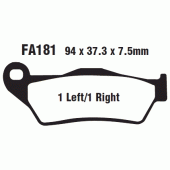 Гальмівні колодки EBC FA181HH