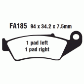 Гальмівні колодки EBC FA185R