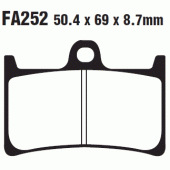 Гальмівні колодки EBC FA252HH