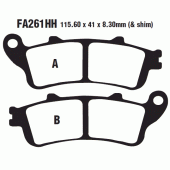 Гальмівні колодки EBC FA261HH