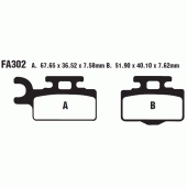 Гальмівні колодки EBC FA302TT