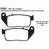 Тормозные колодки EBC FA381V