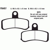 Гальмівні колодки EBC FA457V