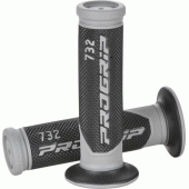 Ручки керма SUPERBIKE ProGrip 732 / GREY = ProGrip 0732 SILVER / BLACK