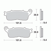 Тормозные колодки задние Braking 957CM56