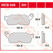 Гальмівні колодки задні LUCAS MCB848SH