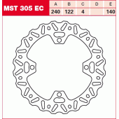 Гальмівний диск LUCAS MST305EC